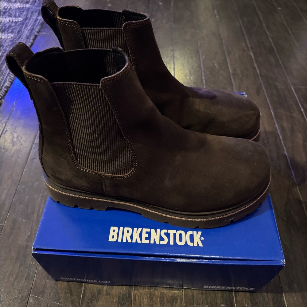 Birkenstock Highwood Slip On Men's Mocha Chelsea Boots
